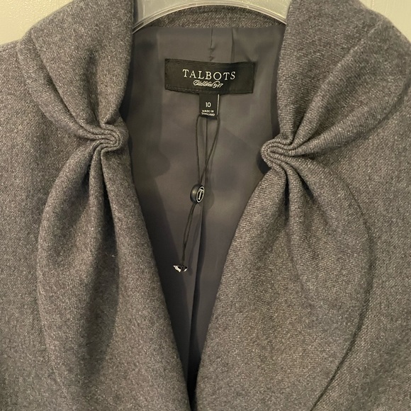 Talbots Tailored Gray Wool Blazer - Picture 3 of 5